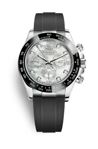Rolex - 116519LN-0023 Cosmograph Daytona White Gold / Cerachrom / MOP - Diamond / Oysterflex