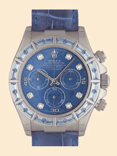 Rolex - 116589saci-0003 Daytona White Gold  Blue Sapphire Strap Sodalite Diamond