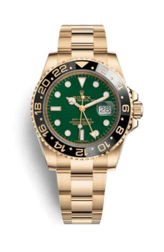 Rolex - 116718LN-0002 GMT-Master II Yellow Gold / LN / Green