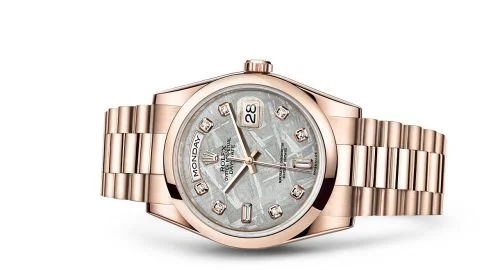 Rolex Rolex - 118205f-0020 Day-Date 36 Everose Domed / President / Meteorite