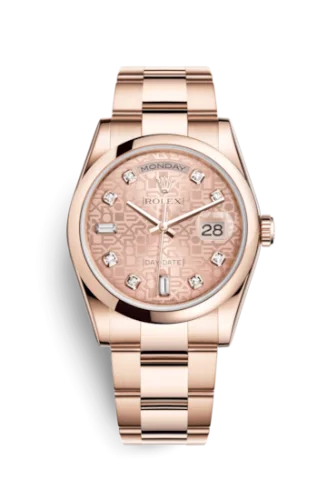 Rolex - 118205f-0062 Day-Date 36 Everose Domed / Oyster / Pink Computer