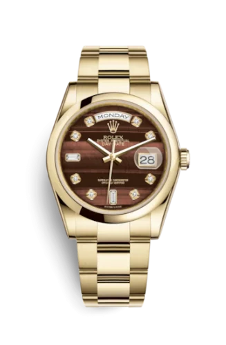 Rolex - 118208-0333 Day-Date 36 Yellow Gold Domed / Oyster / Bull's Eye