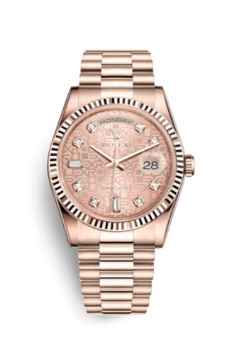 Rolex - 118235f-0006 Day-Date 36 Everose Fluted / President / Pink Computer