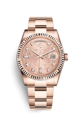 Rolex - 118235f-0057 Day-Date 36 Everose Fluted / Oyster / Pink Computer