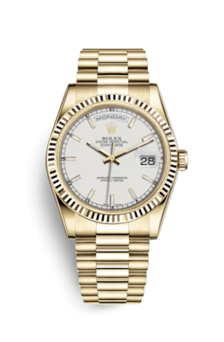 Rolex - 118238-0061 Day-Date 36 Yellow Gold Fluted / President / Ivory