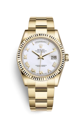 Rolex - 118238-0162 Day-Date 36 Yellow Gold / Oyster / White Roman