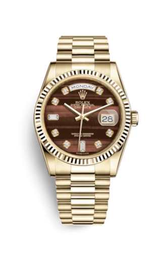 Rolex - 118238-0409 Day-Date 36 Yellow Gold Fluted / President / Bull's Eye