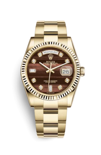 Rolex - 118238-0420 Day-Date 36 Yellow Gold Fluted / Oyster / Bull's Eye