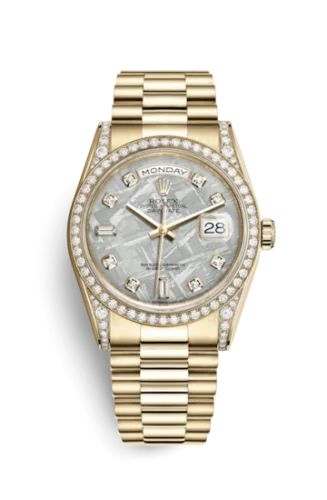 Rolex - 118388-0020 Day-Date 36 Yellow Gold Diamonds / President / Meteorite