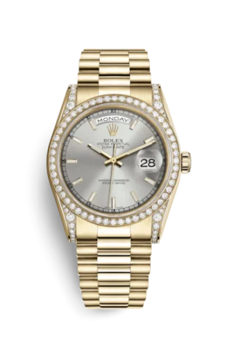Rolex - 118388-0112 Day-Date 36 Yellow Gold Diamonds / President  / MOP