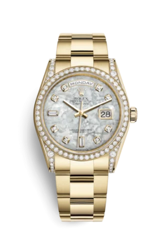 Rolex - 118388-0119 Day-Date 36 Yellow Gold Diamond / Oyster / MOP
