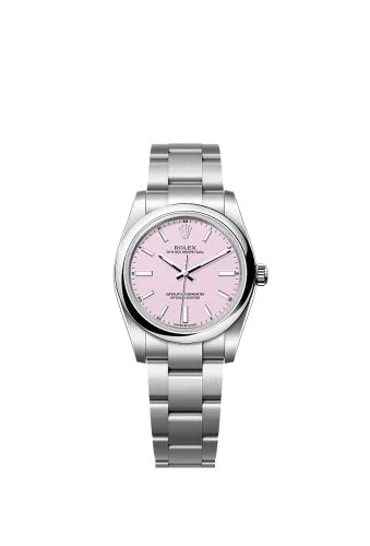 Rolex - 124200-0009 Oyster Perpetual 34 Stainless Steel / Candy Pink