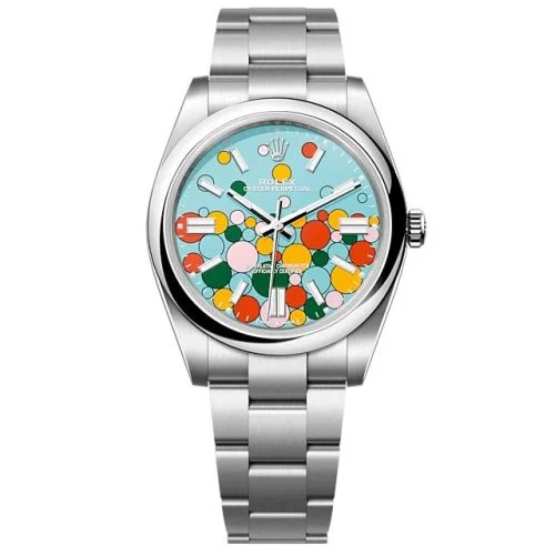 Rolex - 124300-0008 Oyster Perpetual 41 Stainless Steel / Turquoise Celebration