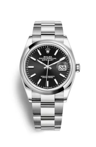 Rolex - 126200-0004 Datejust 36 Stainless Steel / Domed / Black / Oyster