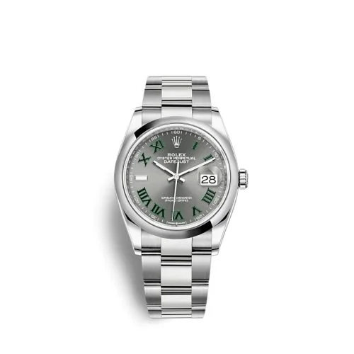 Rolex - 126200-0018 Datejust 36 Stainless Steel / Domed / Slate - Roman / Oyster