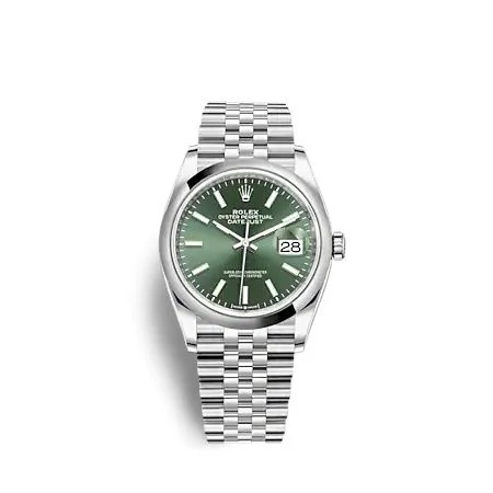 Rolex - 126200-0023 Datejust 36 Stainless Steel - Domed / Green / Jubilee