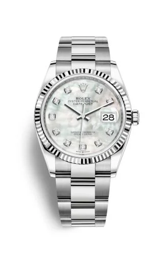 Rolex - 126234-0020 Datejust 36 Stainless Steel / Fluted / MOP-Diamond / Oyster