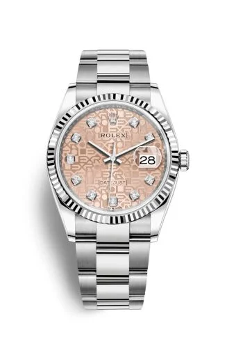 Rolex - 126234-0024 Datejust 36 Stainless Steel / Fluted / Pink Jubilee / Oyster