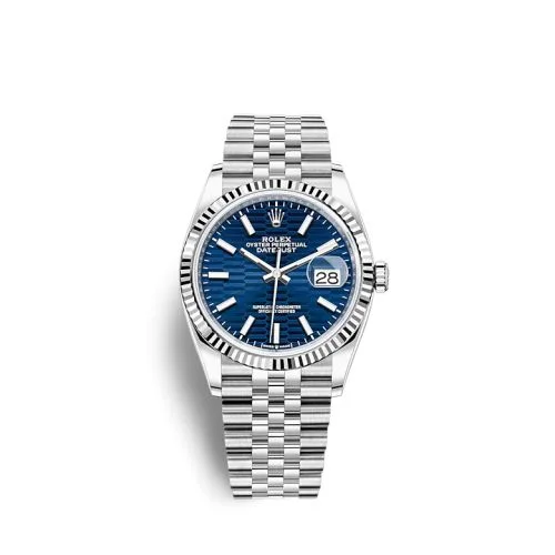 Rolex - 126234-0049 Datejust 36 Stainless Steel / Fluted / Blue - Fluted / Jubilee