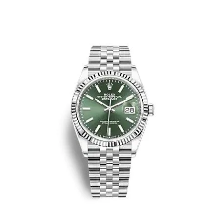 Rolex - 126234-0051 Datejust 36 Stainless Steel / Fluted / Green / Jubilee