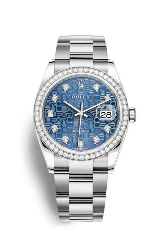 Rolex - 126284RBR-0004 Datejust 36 Stainless Steel / Diamond / Blue Jubilee / Oyster