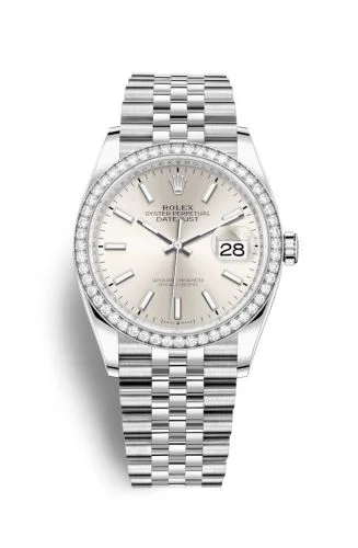 Rolex - 126284RBR-0005 Datejust 36 Stainless Steel / Diamond / Silver / Jubilee