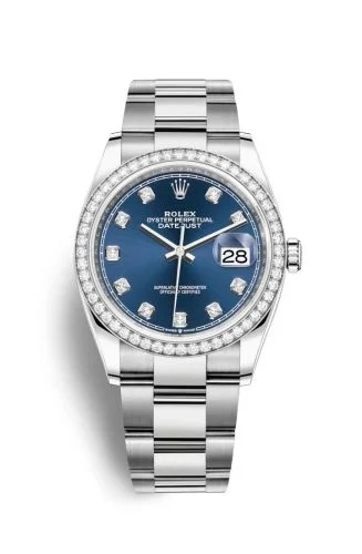 Rolex - 126284RBR-0030 Datejust 36 Stainless Steel / Diamond / Blue-Diamond / Oyster