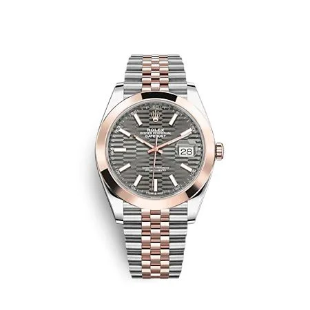 Rolex - 126301-0020 Datejust 41 Rolesor Everose - Smooth / Jubilee / Slate - Fluted