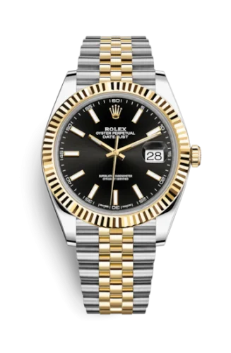 Rolex - 126333-0014 Datejust 41 Rolesor Yellow Fluted / Jubilee / Black