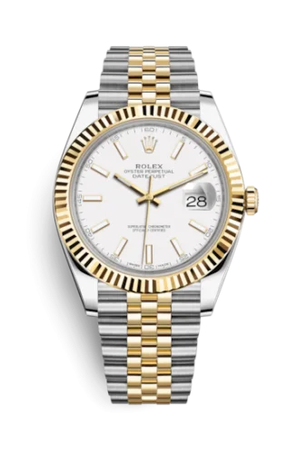 Rolex - 126333-0016 Datejust 41 Rolesor Yellow Fluted / Jubilee / White