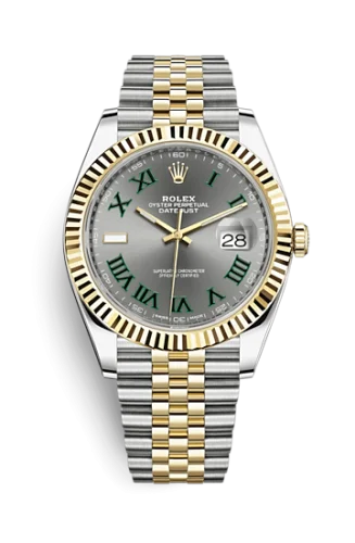 Rolex - 126333-0020 Datejust 41 Rolesor Yellow Fluted / Jubilee / Slate - Roman
