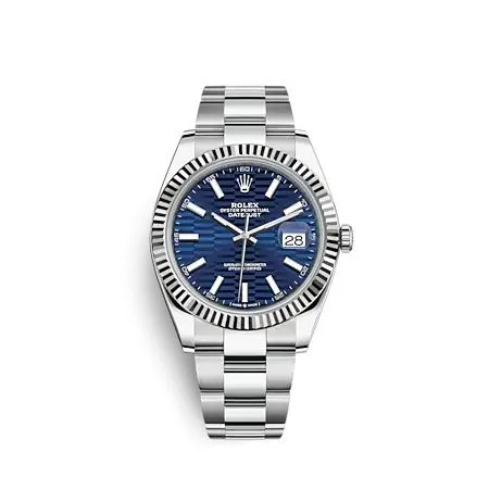 Blue · White Gold, Stainless Steel