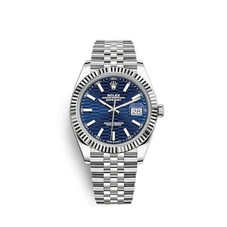 Blue · White Gold, Stainless Steel