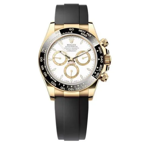 Rolex - 126518LN-0002 Cosmograph Daytona Yellow Gold - Cerachrom / White / Oysterflex