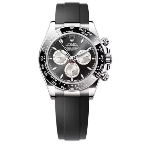 Rolex - 126519LN-0002 Cosmograph Daytona White Gold - Cerachrom / Black - Steel / Oysterflex