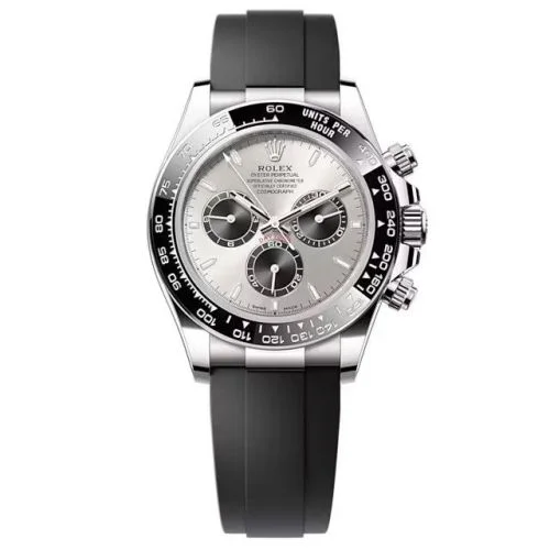 Rolex - 126519LN-0006 Cosmograph Daytona White Gold - Cerachrom / Steel - Black / Oysterflex