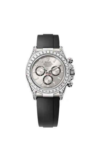 Rolex - 126539TBR-0002 Cosmograph Daytona White Gold - Baguette / Silver - Baguette / Oysterflex