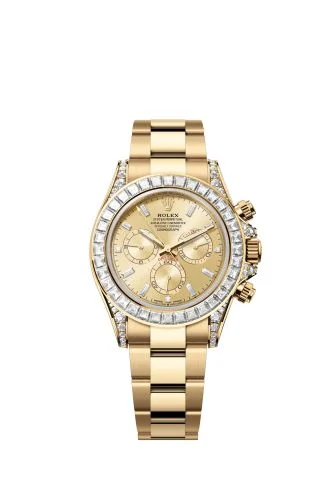 Rolex - 126598TBR-0001 Cosmograph Daytona Yellow Gold - Baguette / Champagne - Baguette / Oyster