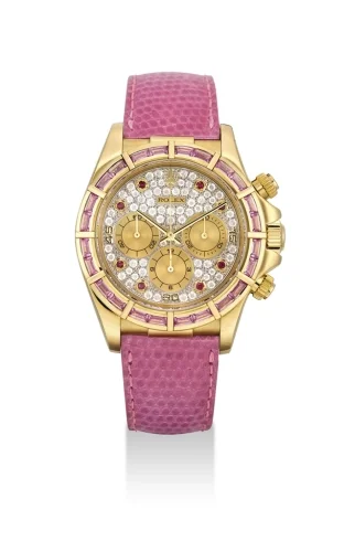 Rolex Rolex - 16588safu-0002 Daytona Zenith Yellow Gold Pink Sapphire Paved