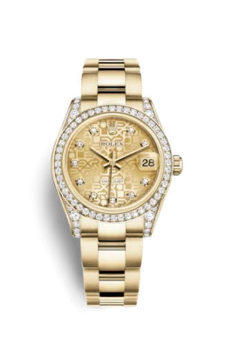 Rolex - 178158-0044 Datejust 31 Yellow Gold Diamond / Oyster / Champagne Computer