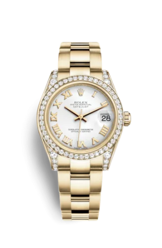 Rolex - 178158-0086 Datejust 31 Yellow Gold Diamond / Oyster / White Roman