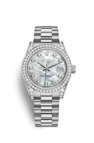 Rolex - 178159-0001 Datejust 31 White Gold Diamond / President / MOP