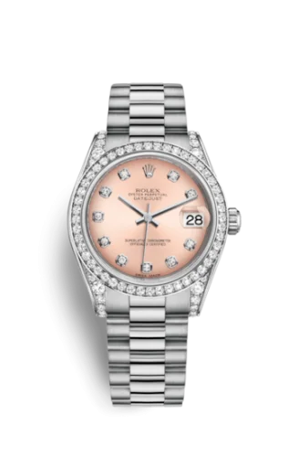 Rolex - 178159-0019 Datejust 31 White Gold Diamond / President / Pink Diamond