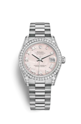 Rolex - 178159-0042 Datejust 31 White Gold Diamond / President / Pink MOP Roman