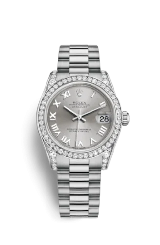 Rolex - 178159-0048 Datejust 31 White Gold Diamond / President / Rhodium Roman