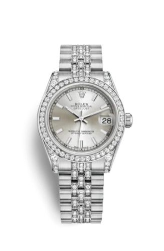 Rolex - 178159-0049 Datejust 31 White Gold Diamond / Jubilee Diamond / Silver