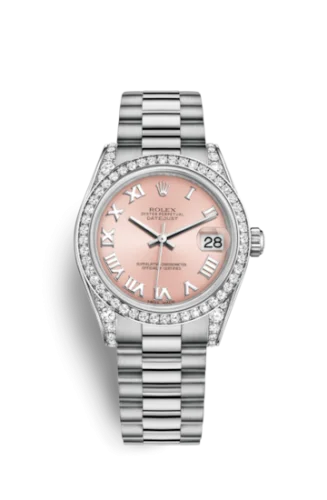 Rolex - 178159-0071 Datejust 31 White Gold Diamond / President / Pink Roman