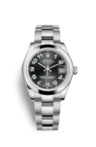 Rolex - 178240-0011 Datejust 31 Stainless Steel Domed / Oyster / Black Arabic
