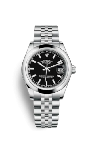 Rolex - 178240-0016 Datejust 31 Stainless Steel Domed / Jubilee / Black