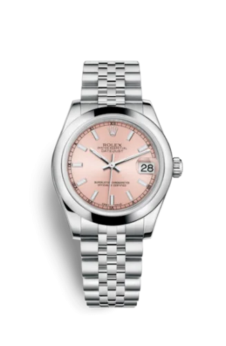 Rolex - 178240-0017 Datejust 31 Stainless Steel Domed / Jubilee / Pink